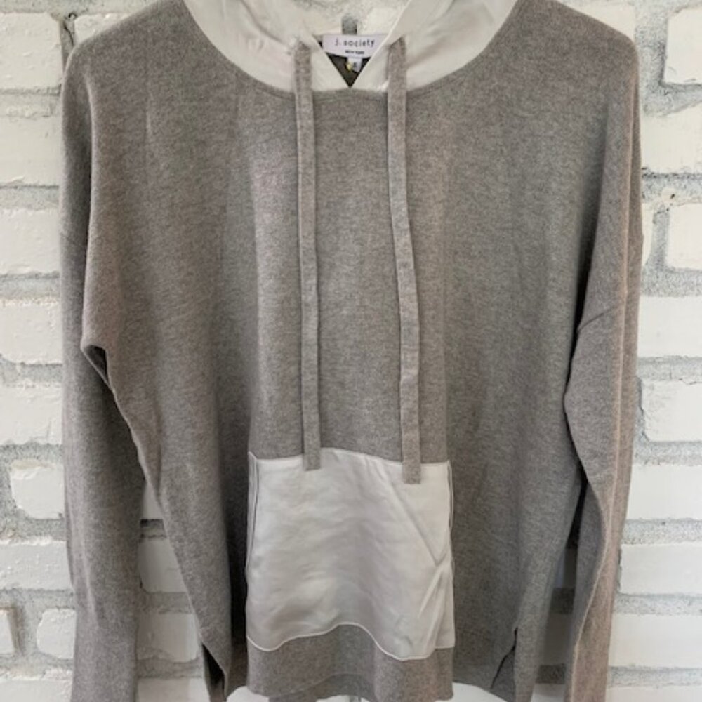 J Society Knit Hoodie in Platinum